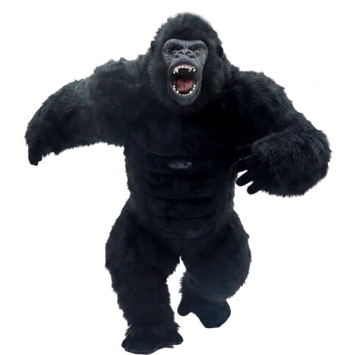 Inflatable Giant Gorilla Costume for Adults - Inflatable Ape Costume Blow up Halloween Mascot