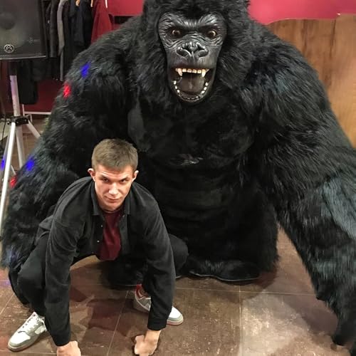 Inflatable Giant Gorilla Costume for Adults - Inflatable Ape Costume Blow up Halloween Mascot