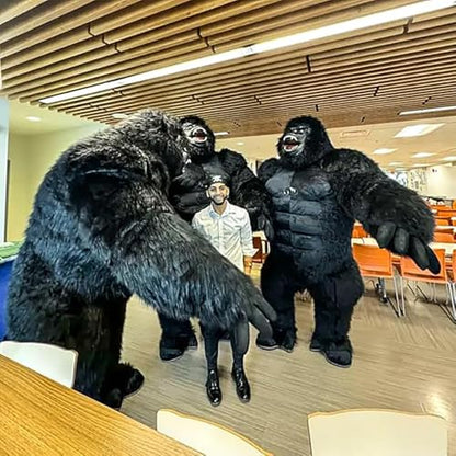 Inflatable Giant Gorilla Costume for Adults - Inflatable Ape Costume Blow up Halloween Mascot