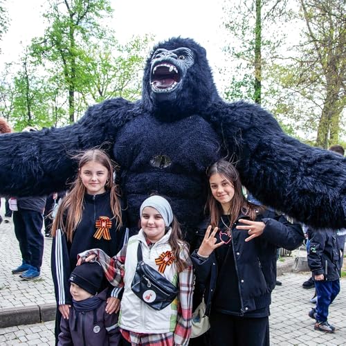 Inflatable Giant Gorilla Costume for Adults - Inflatable Ape Costume Blow up Halloween Mascot