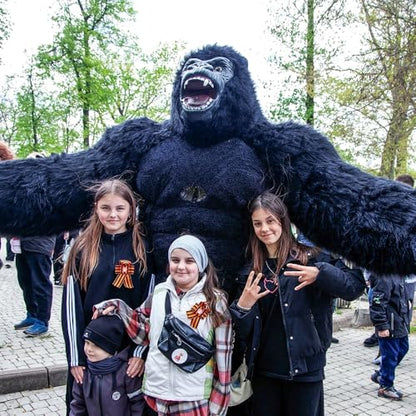 Inflatable Giant Gorilla Costume for Adults - Inflatable Ape Costume Blow up Halloween Mascot