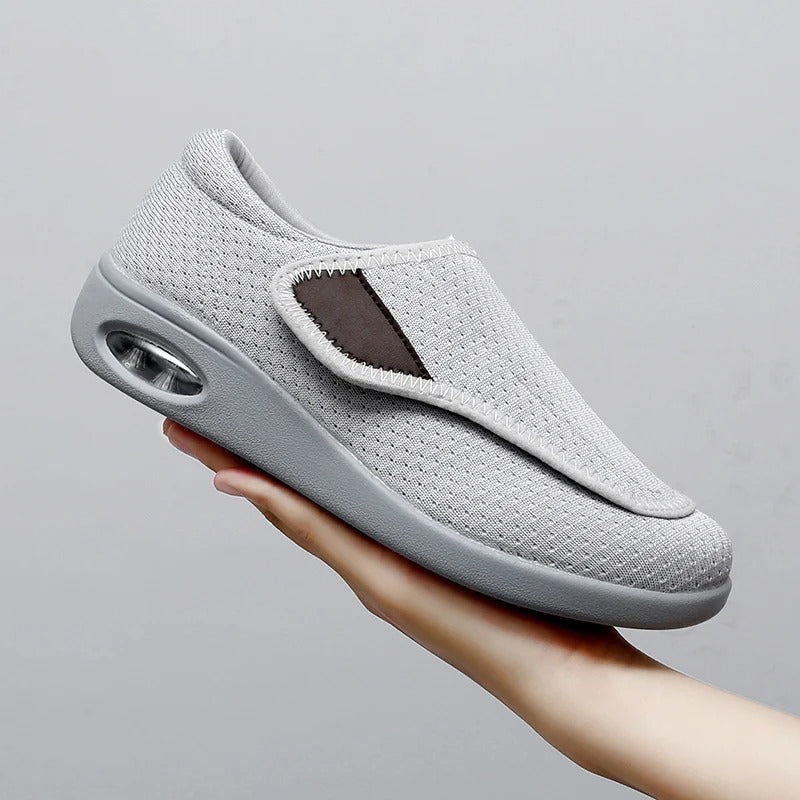 Wide Diabetic Shoes for Swollen Feet with Adjustable Straps and Removable Memory Foam Insoles