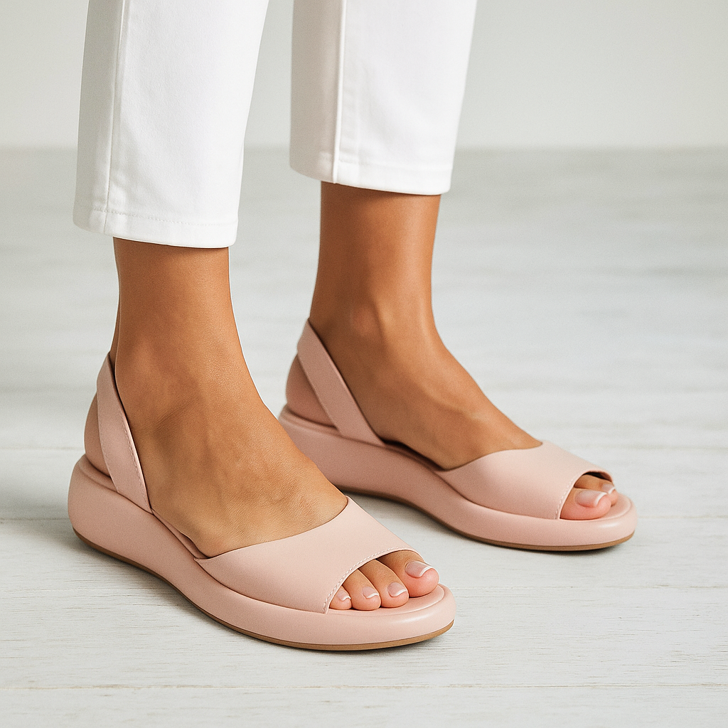 Women's Comfortable Open-Toe Slingback Flat Sandals