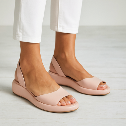 Women's Comfortable Open-Toe Slingback Flat Sandals