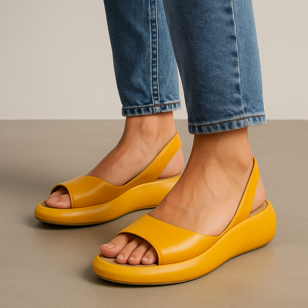 Women's Comfortable Open-Toe Slingback Flat Sandals