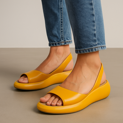 Women's Comfortable Open-Toe Slingback Flat Sandals